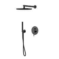 Душевой комплект Gattoni Circle Two черный