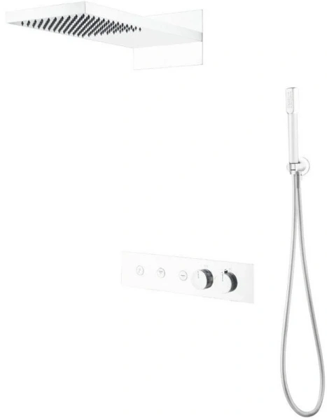 Душевой комплект Boheme Fusion белый 131-MW (детальная фотография)