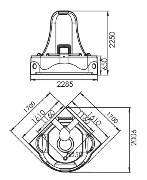 Ванна акриловая Gemy G9070 (детальная фотография), акриловые