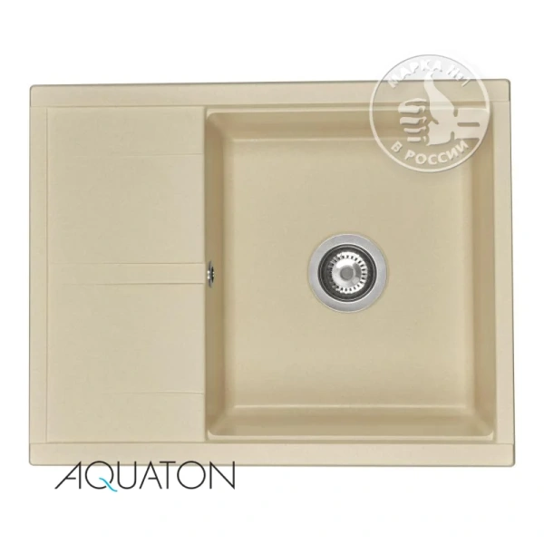Мойка для кухни Акватон Делия 65 см шампань 1A718632DE290 (детальная фотография)