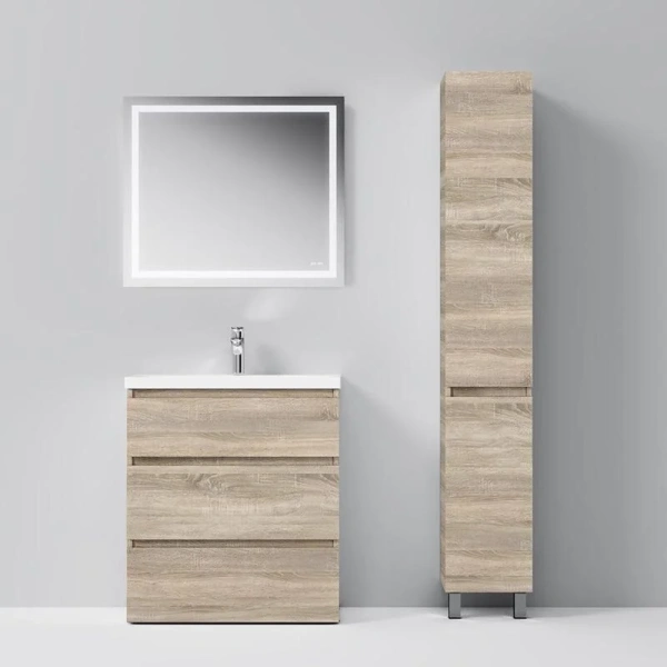 Шкаф-пенал напольный Am.Pm Gem S M91CSR0306 30 см правый (детальная фотография), современные, hi-tech