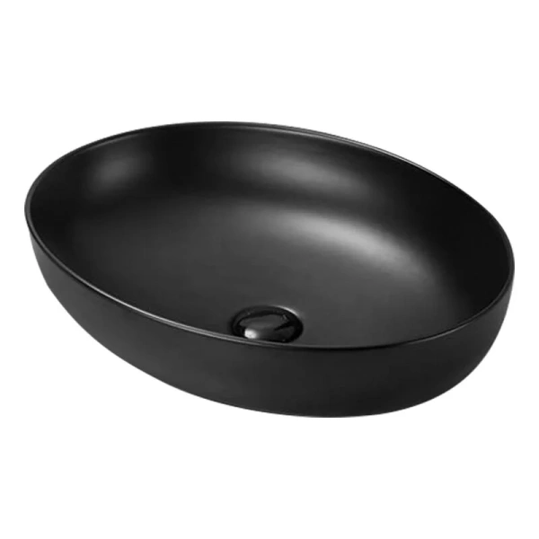 Раковина SantiLine 52 см черная SL-1104MB (детальная фотография)