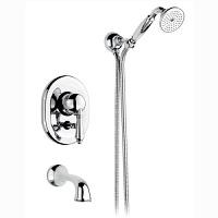 Смеситель для ванны, матовый никель, Nicolazzi Cinquanta