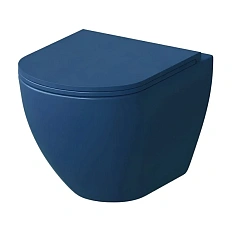 Унитаз подвесной Grossman Color синий матовый