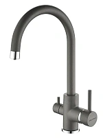 Смеситель для кухни Paulmark Essen серый металлик