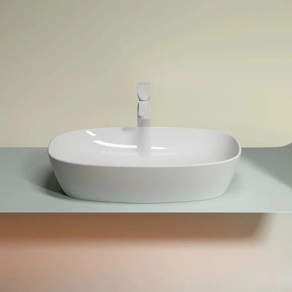 Раковина Ceramica Nova Element 60 см белая CN6049 (детальная фотография), в форме чаши, прямоугольной формы