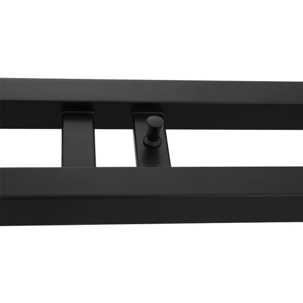 Полотенцесушитель электрический Energy Dart 10x120 см черный матовый EETR0DART12010R905M (детальная фотография), недорогие, без полки, неповоротные