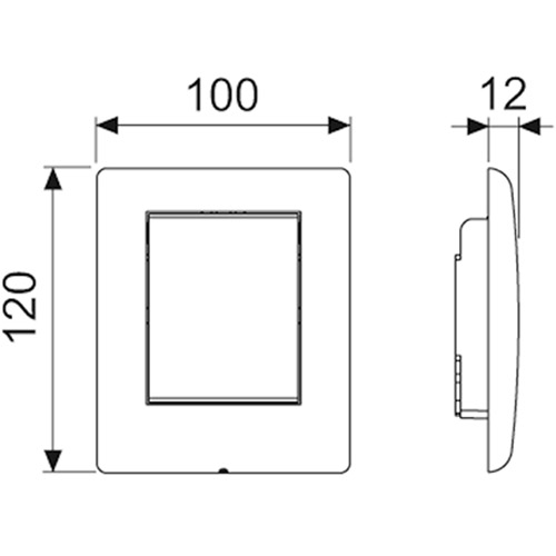 Схема (детальная фотография), слив стандартный с одной клавишей