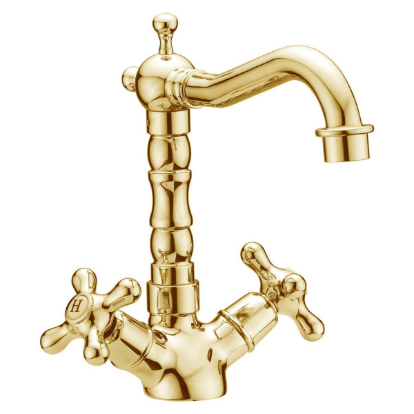 Смеситель для раковины Cezares Retro золото RETRO-C-LS2-03 (детальная фотография)