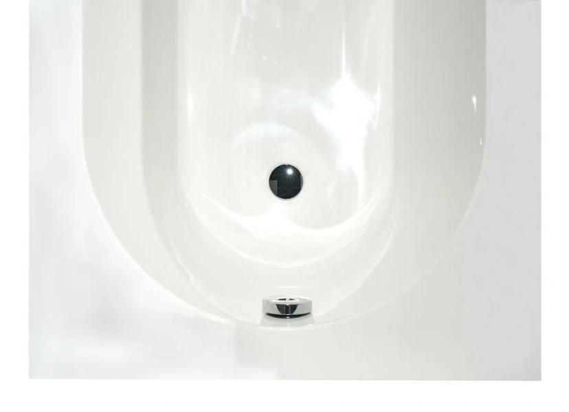 Ванна из литьевого мрамора Creto Present 170-75 см белая 21-1111 с каркасом (детальная фотография), без гидромассажа