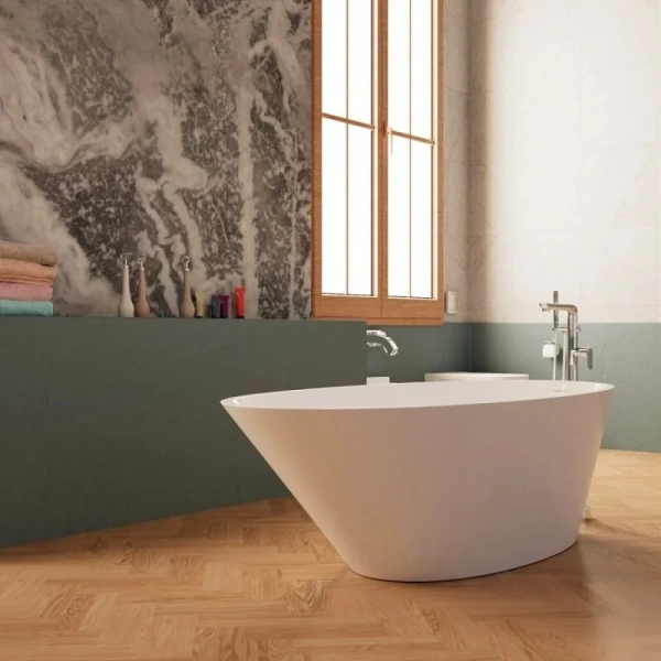 Ванна акриловая Frank F6116, 12522, 180 х 85 см, цвет белый (детальная фотография), 180х85