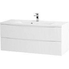 Тумба под раковину подвесная BelBagno Marino 120 см белая глянцевая
