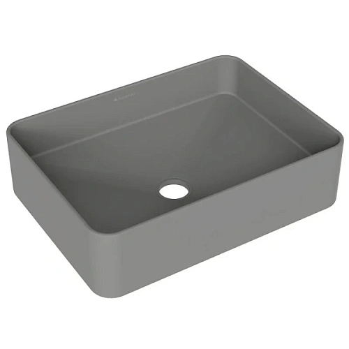 Раковина Aqueduto ESPIRAL 50 см серая матовая - фото 1