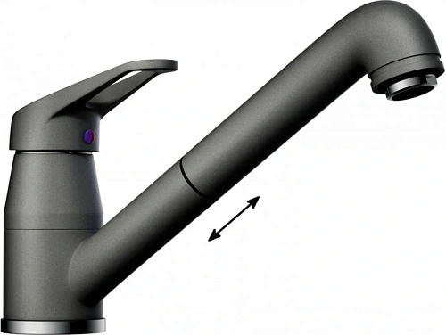 Смеситель для кухни Omoikiri Tateyama-S-PL платина - фото 12