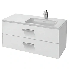 Тумба с раковиной подвесная Jacob Delafon Vox EB2076-R1 100 см с двумя выдвижными ящиками
