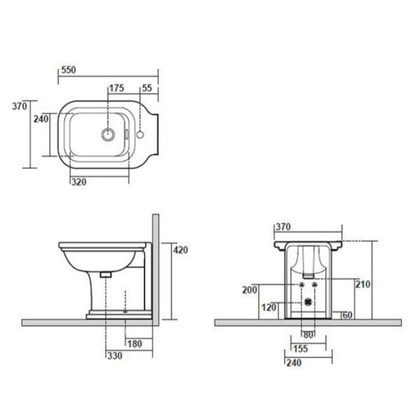 Схема (детальная фотография), напольные, приставные