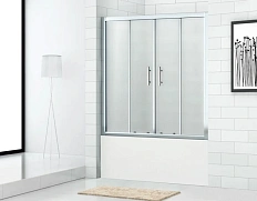 Шторка для ванны Cezares Eco 170х145 см прозрачное стекло