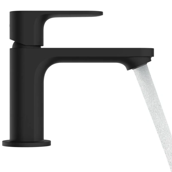 Смеситель для раковины Hansgrohe Rebris черный матовый 72513670 (детальная фотография), современные, hi-tech