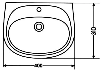 Раковина Santek Анимо 40 см белая 1.WH11.0.490 (детальная фотография), современные, hi-tech