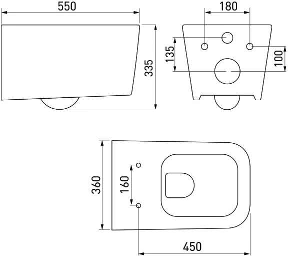 Унитаз с инсталляцией BERGES Floe кнопка R2 матовый хром 043281 (детальная фотография), в наличии index_2