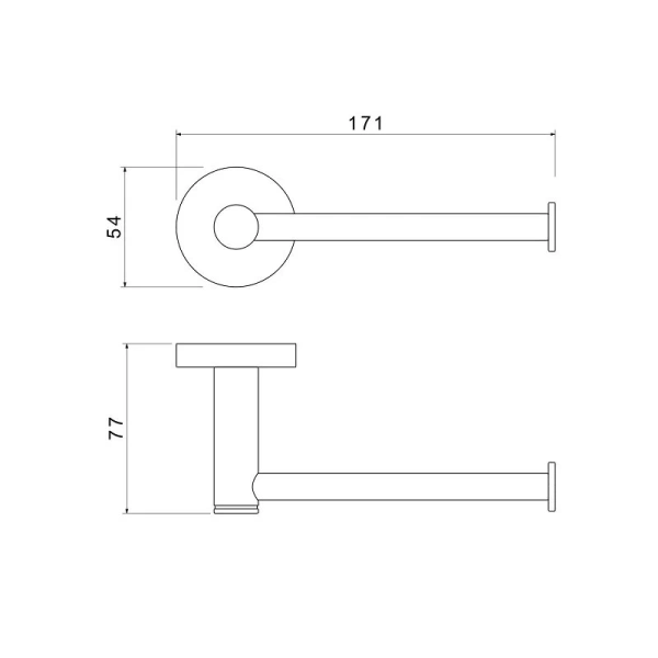 Бумагодержатель Акватек Европа черный матовый AQ4108MB (детальная фотография), современные, hi-tech