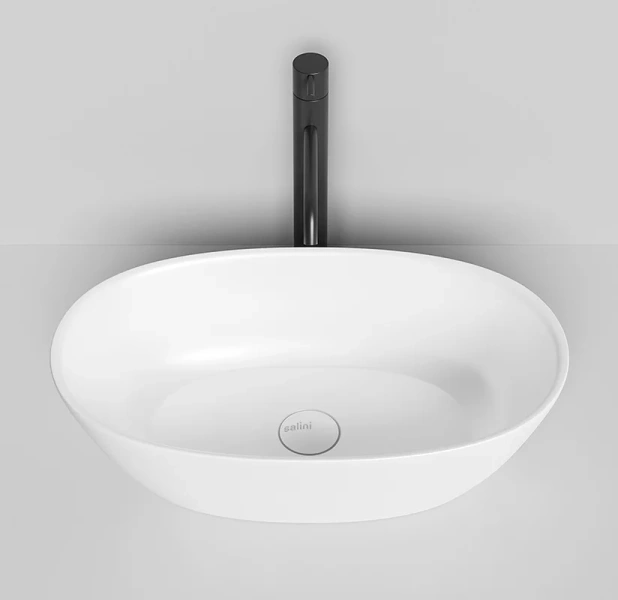 Раковина Salini Sofia 56 см глянцевая 1101106G (детальная фотография), накладные (на столешницу), пристенные