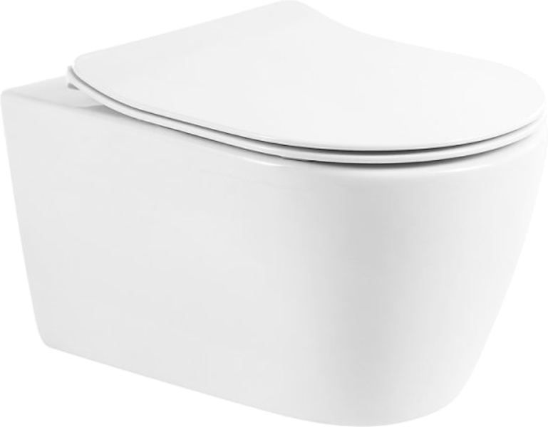 Унитаз подвесной BelBagno Marino безободковый BB105CHR (детальная фотография), в наличии