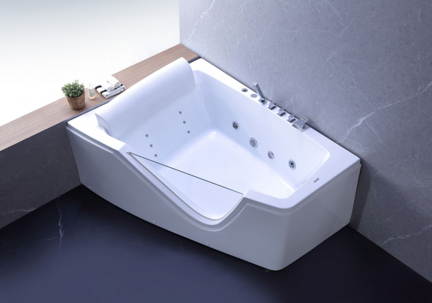 Ванна акриловая Gemy G9056 170х130 см (детальная фотография), современныe, hi-tech