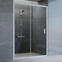 Душевая дверь профиль матовый хром стекло прозрачное Vegas-glass