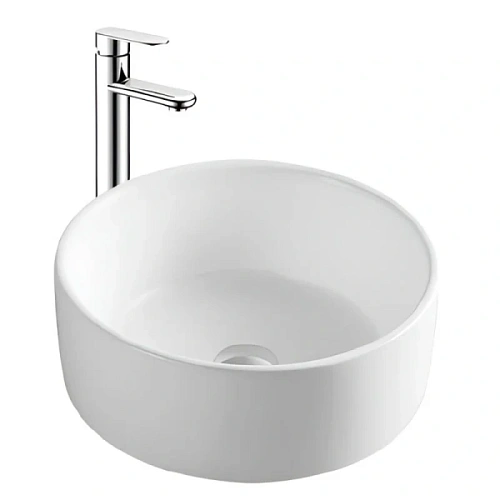 Раковина Акватек 40 см белая матовая - фото 4