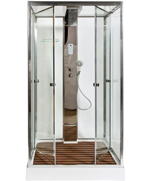 Душевая кабина Deto Z 120х90 см прямоугольная Z122ESPOO (детальная фотография), со средним поддоном