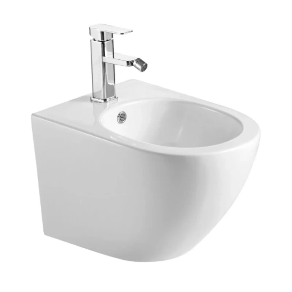 Биде подвесное Abber BEQUEM белое AC1150 (детальная фотография)