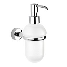 Дозатор жидкого мыла с держателем для ванной, золото, Nicolazzi Minimale