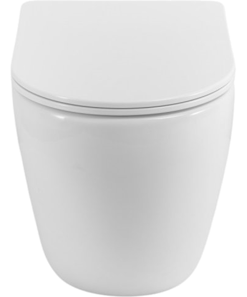 Унитаз напольный BelBagno Sfera-R безободковый BB2141CB-TOR/SC (детальная фотография), без бачка, со скрытым бачком