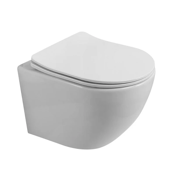 Унитаз подвесной BelBagno Uno с сиденьем микролифт BB7006CHR/SC (детальная фотография)