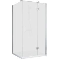 Душевой уголок профиль глянцевый хром стекло сатин Vegas-glass