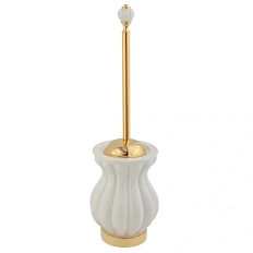 Ершик Migliore Olivia белая керамика, золото