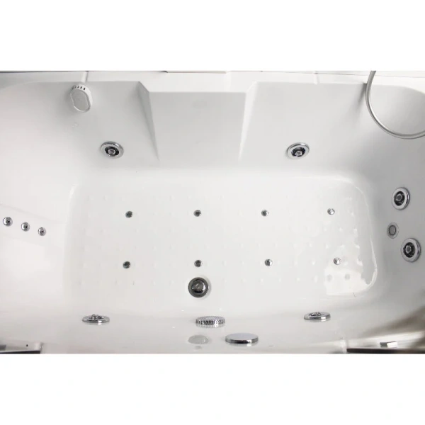 Душевой бокс Timo Lux 150x90 см стекло прозрачное T-7750(NEW) (детальная фотография), с раздвижными дверьми