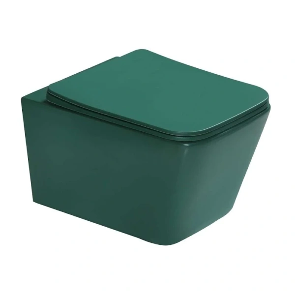 Унитаз подвесной SantiLine зеленый SL-5007G (детальная фотография)