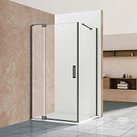 Душевой уголок Vincea Extra 110х90 см профиль вороненая сталь