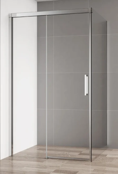 Душевой уголок Cezares Duet Soft 150х100 см прозрачное стекло, профиль хром DUET SOFT-AH-1-150/100-C-Cr (детальная фотография)