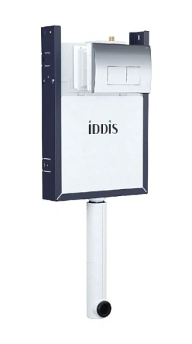 Бачок скрытого монтажа IDDIS Optima Home с клавишей хром - фото 2