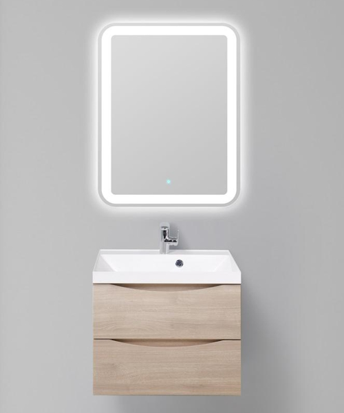 Тумба под раковину подвесная BelBagno Marino 70 см rovere grigio MARINO-700-2C-SO-RG-P (детальная фотография), в наличии