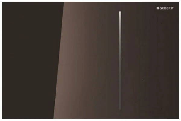 Смывная клавиша для двойного смыва, стекло, чёрный/алюминий, Geberit Sigma 70 115.625.SJ.1 (детальная фотография) index_1