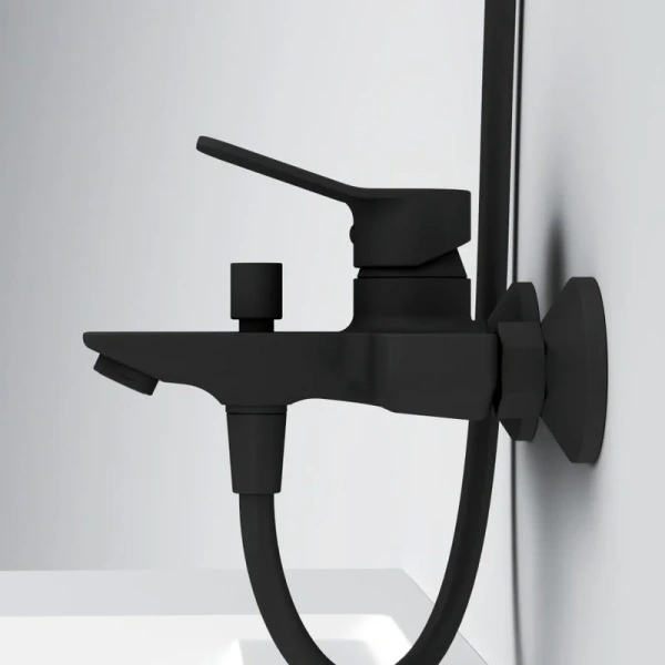 Душевой комплект Am.Pm X-Joy черный матовый F42985A00 (детальная фотография), современные, hi-tech