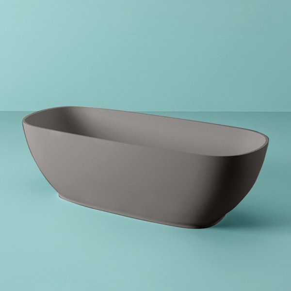 Ванна отдельностоящая из искусственного камня, grigio oliva, Artceram Hoop ACW002 15 grigio oliva (детальная фотография)