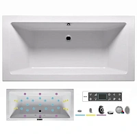 Ванна гидромассажная Riho Lugo 190 x 90 см, BLISS2
