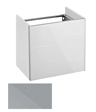 Тумба под раковину правая 50 см корпус:титан, фасад:стекло, титан Keuco Royal Reflex