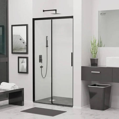 Душевая дверь в нишу RGW Leipzig Le-12B 190 см профиль черный - фото 2