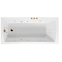 Ванна гидромассажная Excellent Aquaria Smart Nano 170 x 75 см, цвет белый/золото, WAEX.AQU17.SMARTNANO.GL